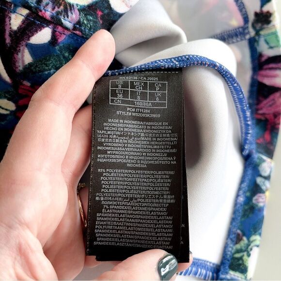 Guess Floral Pencil Skirt Stretch Scuba Back Zip Vented Women's S - Picture 6 of 10